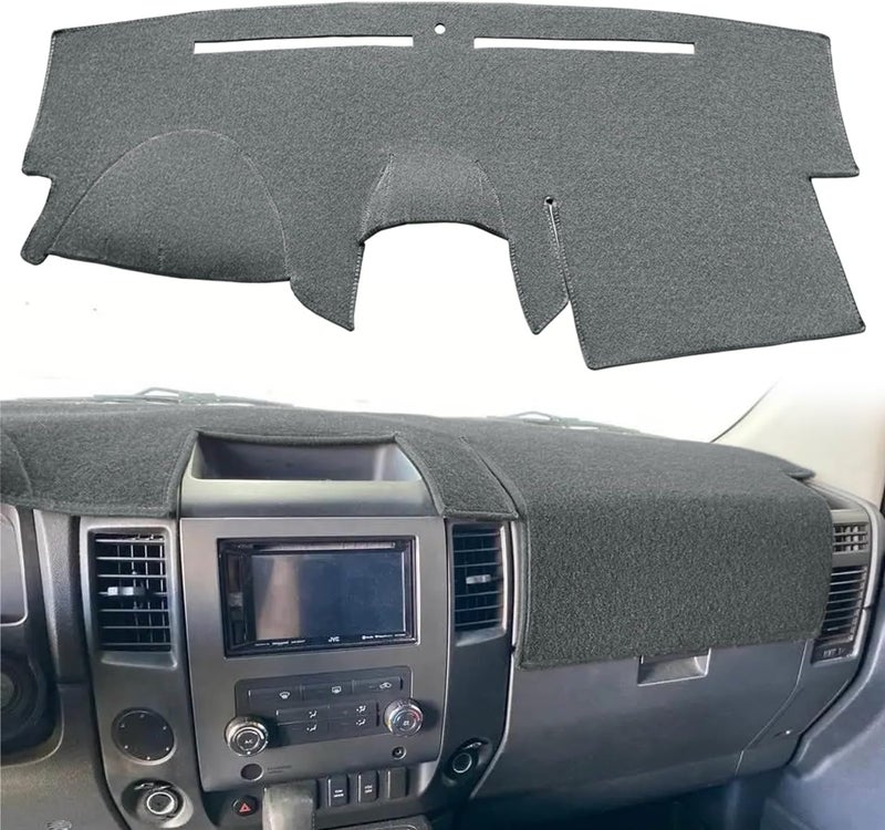 Fcovergurus Dash Cover Mat for Nissan Armada 2004-2007/Titan 2004-2012 - Gray - Image 1