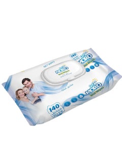 Generic Moro wet wipes without perfume, gentle on the skin to care for your child, 140 wipes 