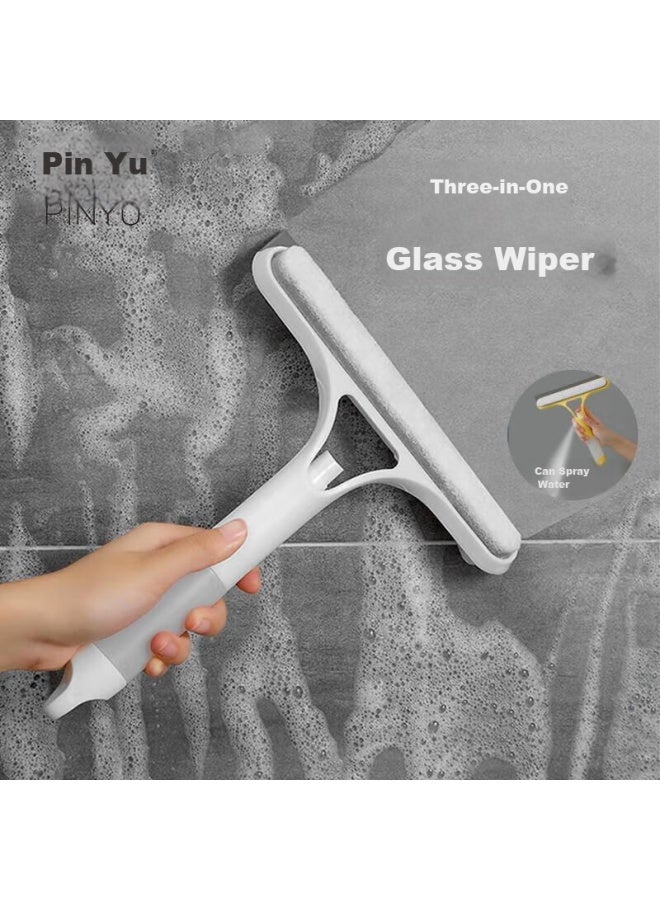 Pinyu Double-sided Squeegee, Three-in Multi-functional Household Window Cleaner, Car Glass Brush Cleaning Tool - Image 3
