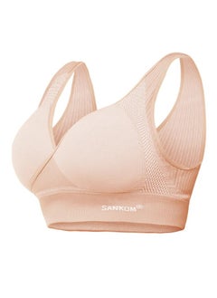 SANKOM Sankom Patent Classic Bra for Back Support | Swiss Design for Comfort, Posture, and Push-up Effect | Wire-Free with Wide Straps and V-Neck | Breathable, Hypoallergenic Fabric for Everyday Wear | Supports the Back While Lifting the Bust Naturally  - Image 1
