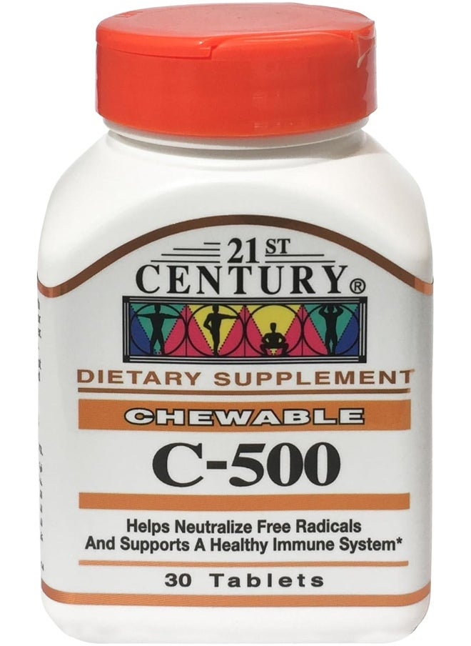 21st CENTURY - 21st Century Chewable C-500 30 Tablets - Image 1