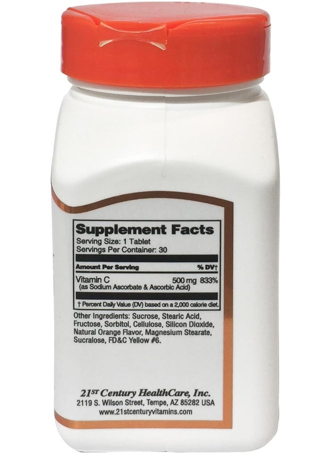 21st CENTURY - 21st Century Chewable C-500 30 Tablets - Image 1