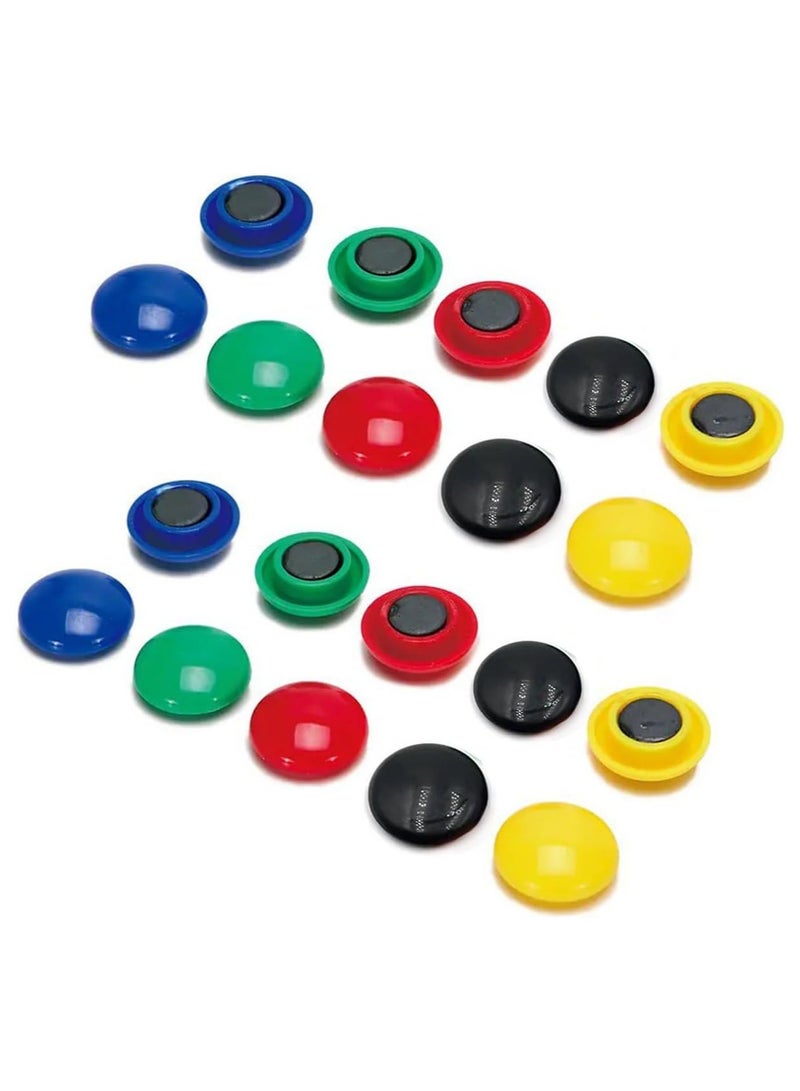 MARKQ [40 Pieces] Small Refrigerator Magnets [3 cm] - Colorful Decorative Fridge & Locker Magnets for Whiteboard, Office, Kitchen, and Map  - Image 1