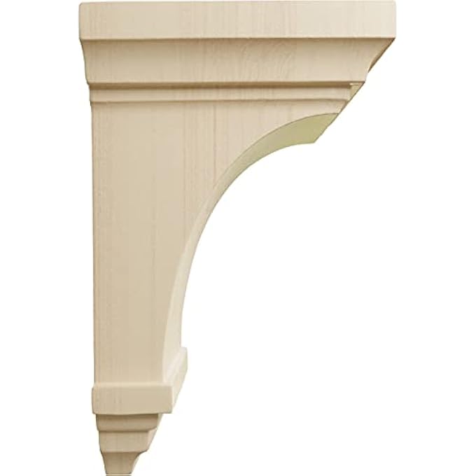 CORW03X03X06JERW WOOD CORBEL, 3 1/2"W X 3 3/4"D X 6"H, RUBBERWOOD - Image 3