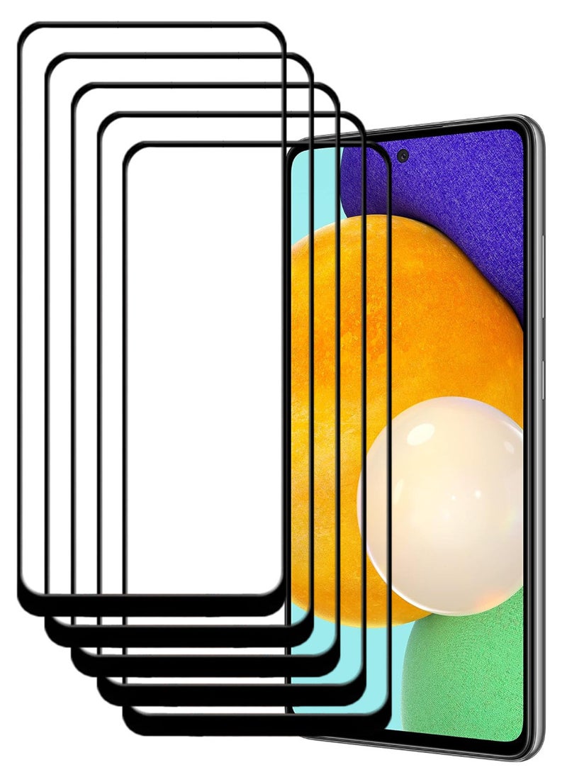 ACLIX 5 Pieces Antistatic ESD Dustproof Premium Quality High Definition Tempered Glass Screen Protector Designed For Samsung Galaxy A52 5G - Image 1