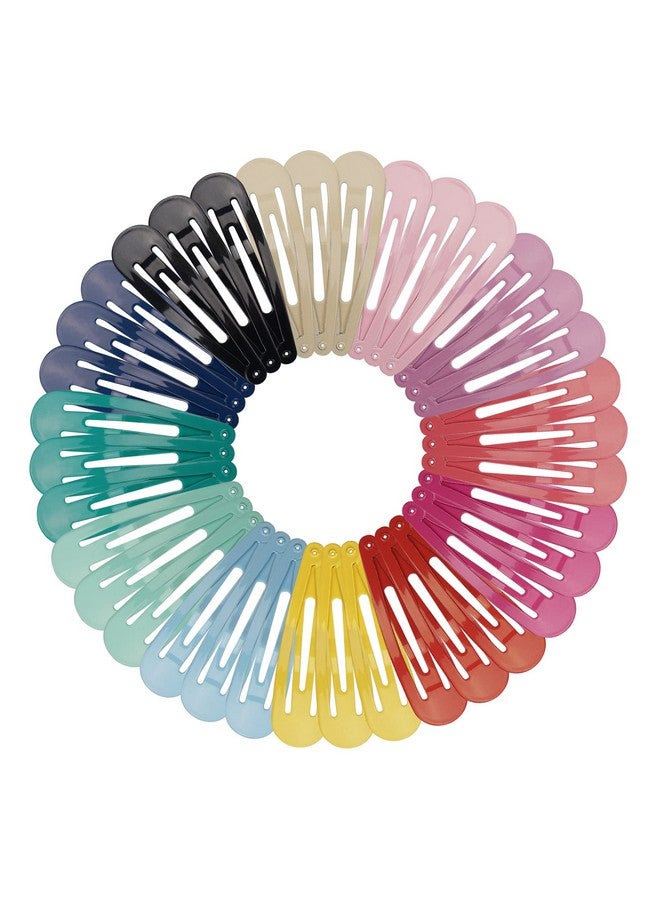 BBgifts Bgifts Clips For Hair 40 Pcs 2.75 Inch Metal Barrettes Snap Hair Clips For Girls Kids Teens Women Cute Candy Color Hair Pins For Birthday Party Gift - Image 1