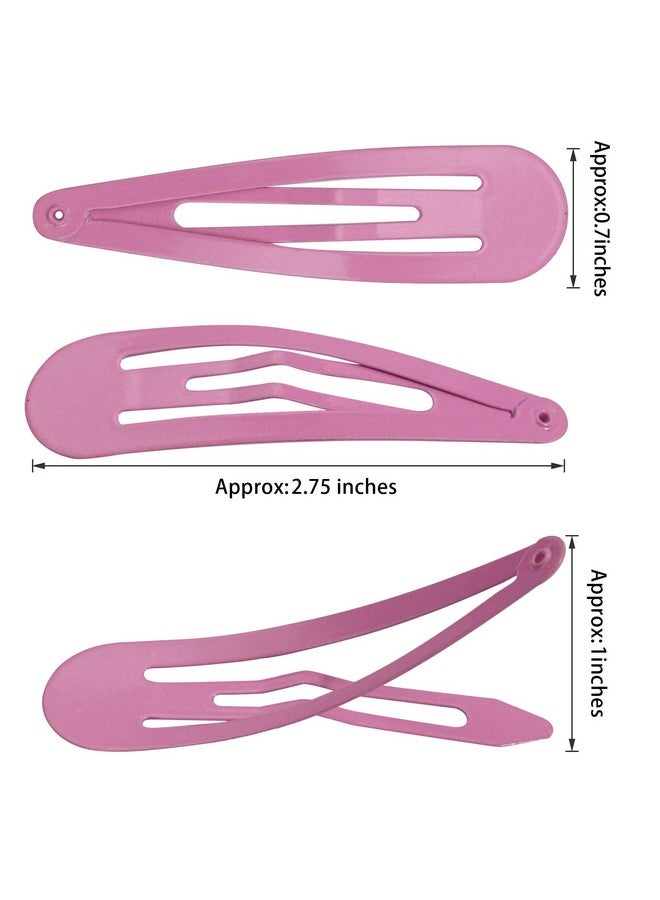 BBgifts Bgifts Clips For Hair 40 Pcs 2.75 Inch Metal Barrettes Snap Hair Clips For Girls Kids Teens Women Cute Candy Color Hair Pins For Birthday Party Gift - Image 3
