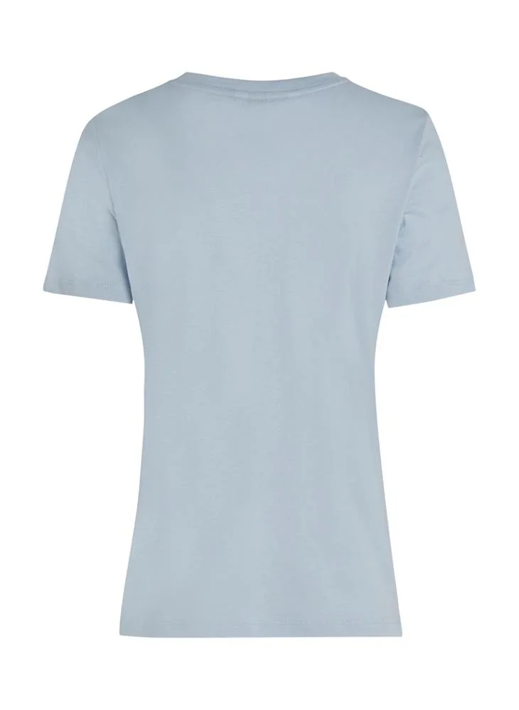 تومي هيلفيغر Logo Crew Neck T-Shirt