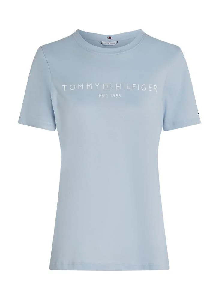 تومي هيلفيغر Logo Crew Neck T-Shirt