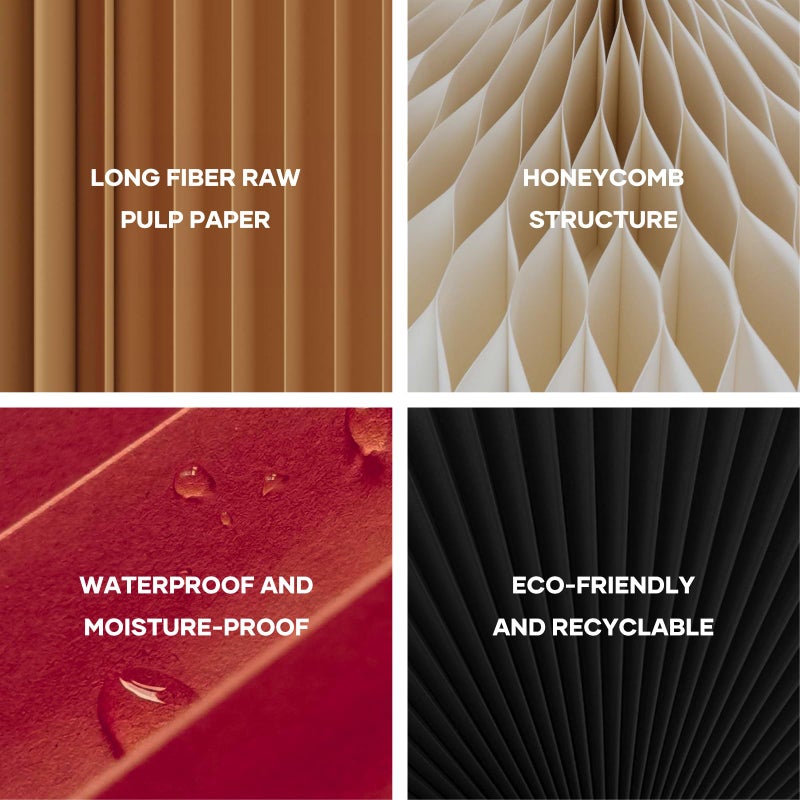 NOONTIDE Folding Stool - 12Inch Home Furniture 660lb Load Capacity Foldable Paper Stool - Eco-Friendly Kraft Paper Honeycomb Design,Foldable to 1.2",Brown Modern Minimalist Stool for Living Room(Brown) - Image 5