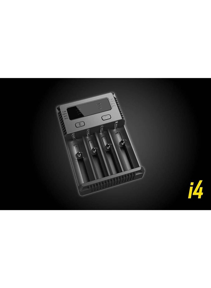 نايت كور Nitecore I4 Intelli Smart 4 Channel Universal Charger، لـ 18650،16340 إلخ - Image 2