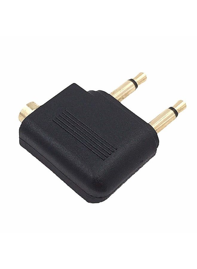 Valefod 4-Pack Airline Airplane Flight Adapters for Headphones, Golden Plated 3.5mm Jack - Image 4