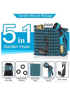 Arabest Garden Hose, 75 FT Expandable Water Hose, Green Garden Hose With Multi Pattern Sprayer | Water Hose For All Gardening and Outdoor Needs | Premium Quality Green Garden Hose(75FT/22.5M)  - Image 2