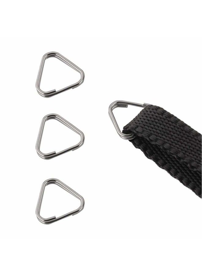 Foto&Tech EXTRA THICK EXTRA DURABLE 100% Stainless Steel 4 Pieces Lug Ring Camera Strap Triangle Split Ring Hook for Fujifilm Lecia Nikon Canon Sony Olympus Pentax Panasonic D-SLR RF Mirrorless Camera - Image 4