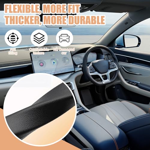 FFKQBH No Drop Seat Guard, Car Seat Gap Filler, Drop seat Gap fillers Between Seat and Console Stop Things from Dropping (Red) - Image 5