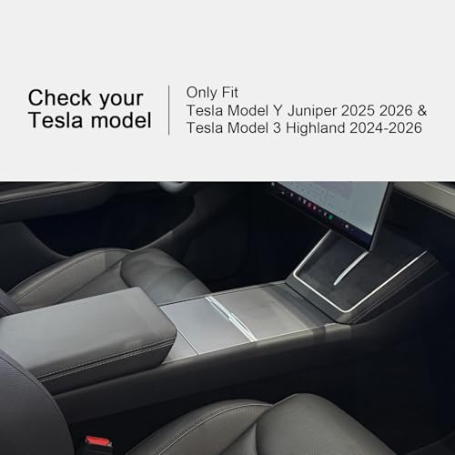 JVMA Center Console Organizer (Full Size) and Armrest Organizer for Tesla Model Y Juniper 2025 2026 and Model 3 Highland 2024-2026 (US Patent) - Image 4