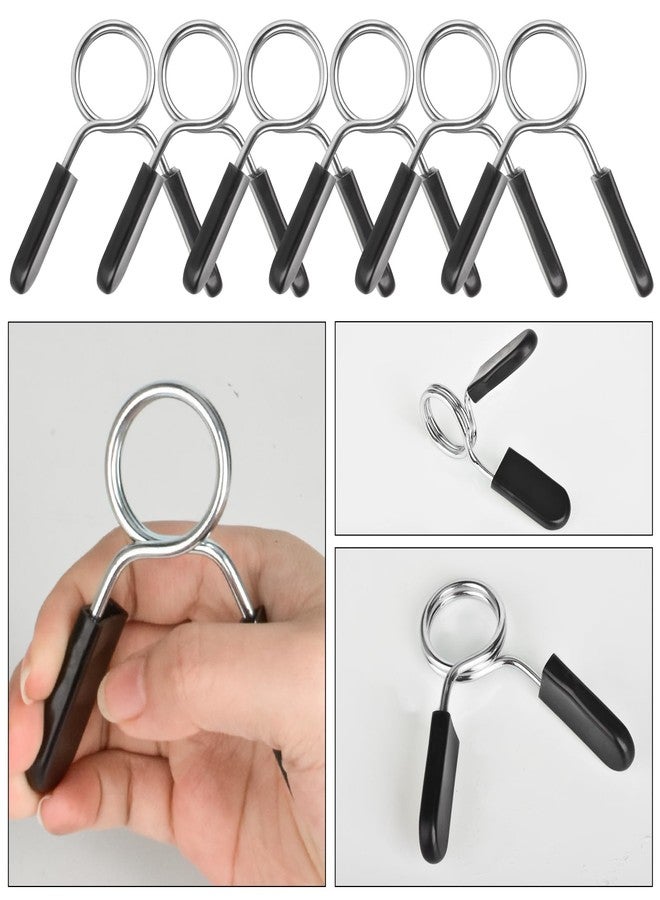 AccEncyc Spring Clip Collars 1 Inch Olympic Barbell Clamps Dumbbell Clips Weight Bar Clips for Weightlifting, Powerlifting, Strength Training (1 Pair) - Image 5