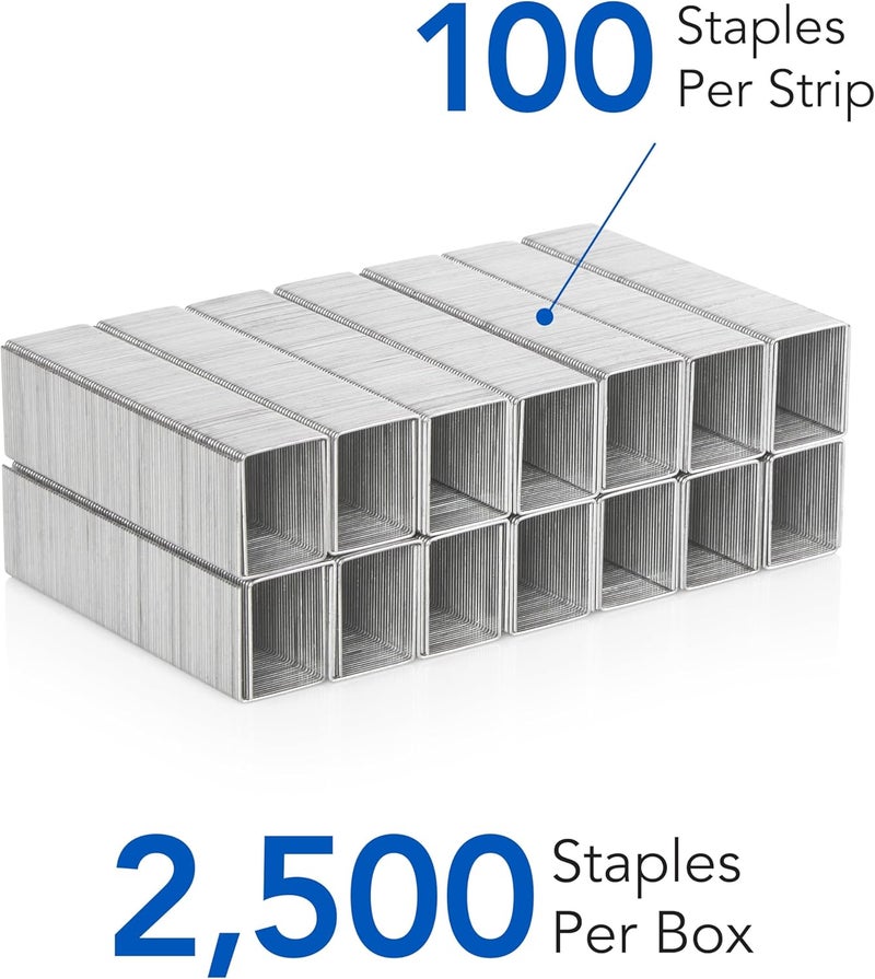 Swingline Staples, Heavy Duty, 5/8" Length, 20-120 Sheet Capacity, 100/Strip, 2500/Box, 1 Pack, Light Touch (90009) - Image 4
