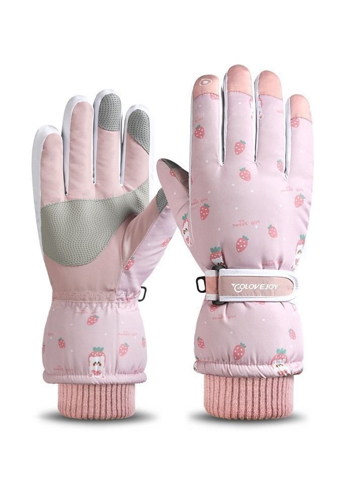 Golovejoy Outdoor Riding Touch Screen Plush Cold Proof And Wind Proof Gloves 