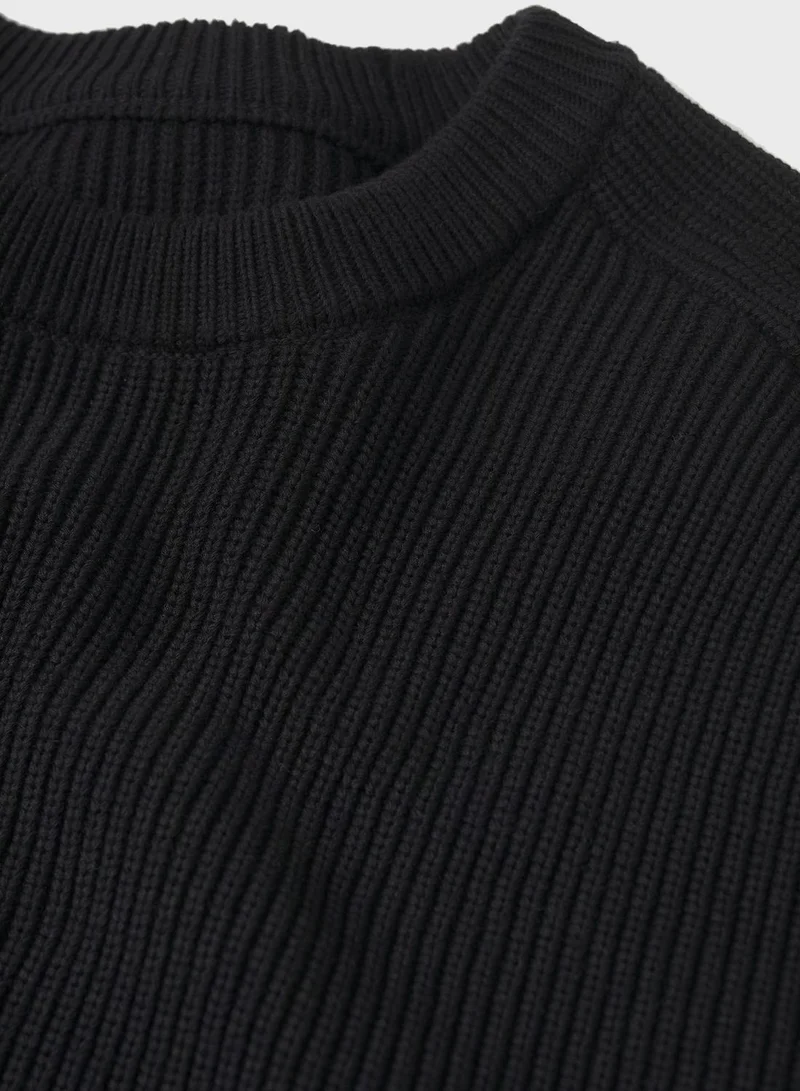 Mango Man Knitted Crew Neck Sweater