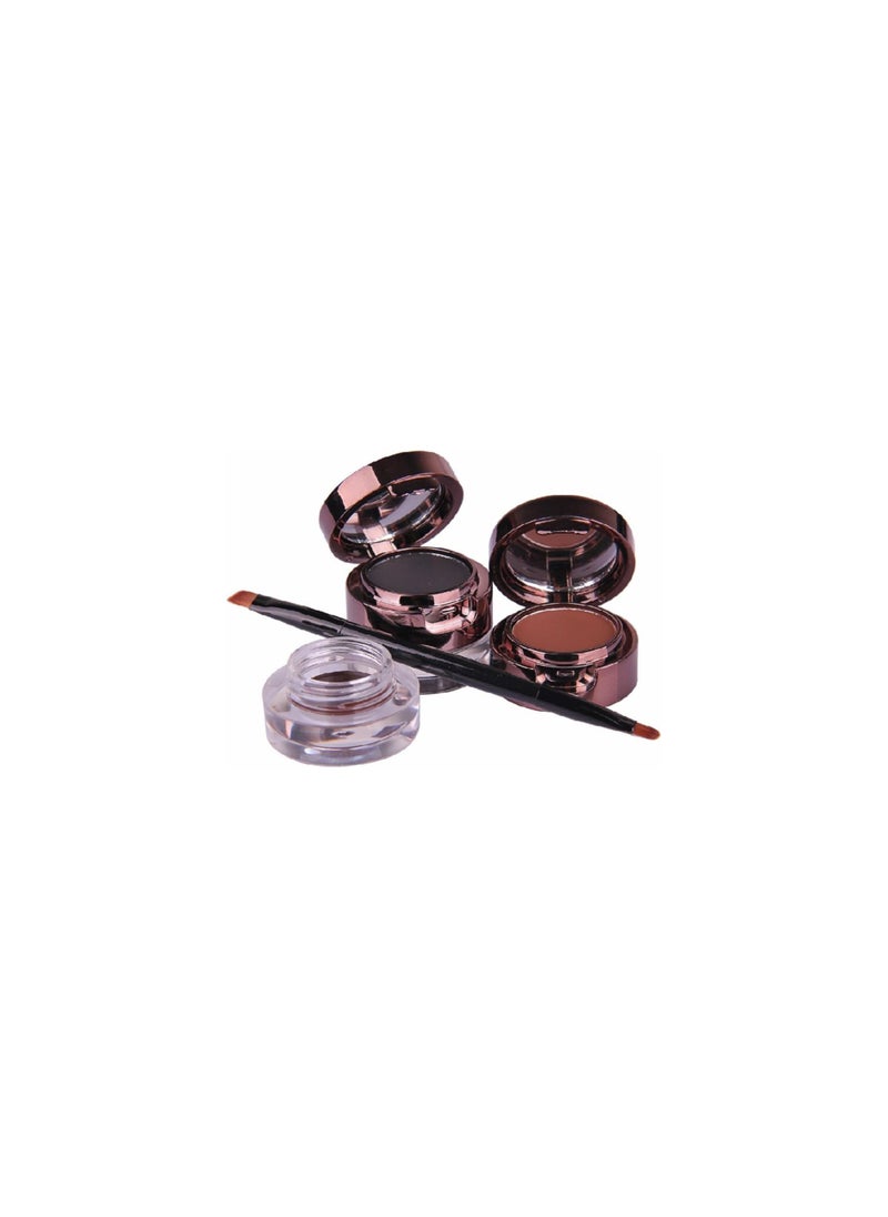 Mn Eyebrow Powder And Eyeliner Waterproof Brown And Black Long Lasting Makeup  - Image 1