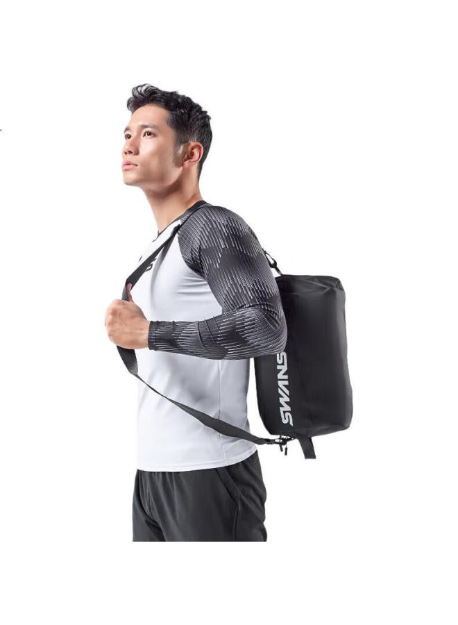 Swans Dry-Wet Separation Swim Bag, Waterproof Bag, Large Capacity, For Men And Women, Sports Fitness, Crossbody, Portable Storage Bag, Silver - Image 3