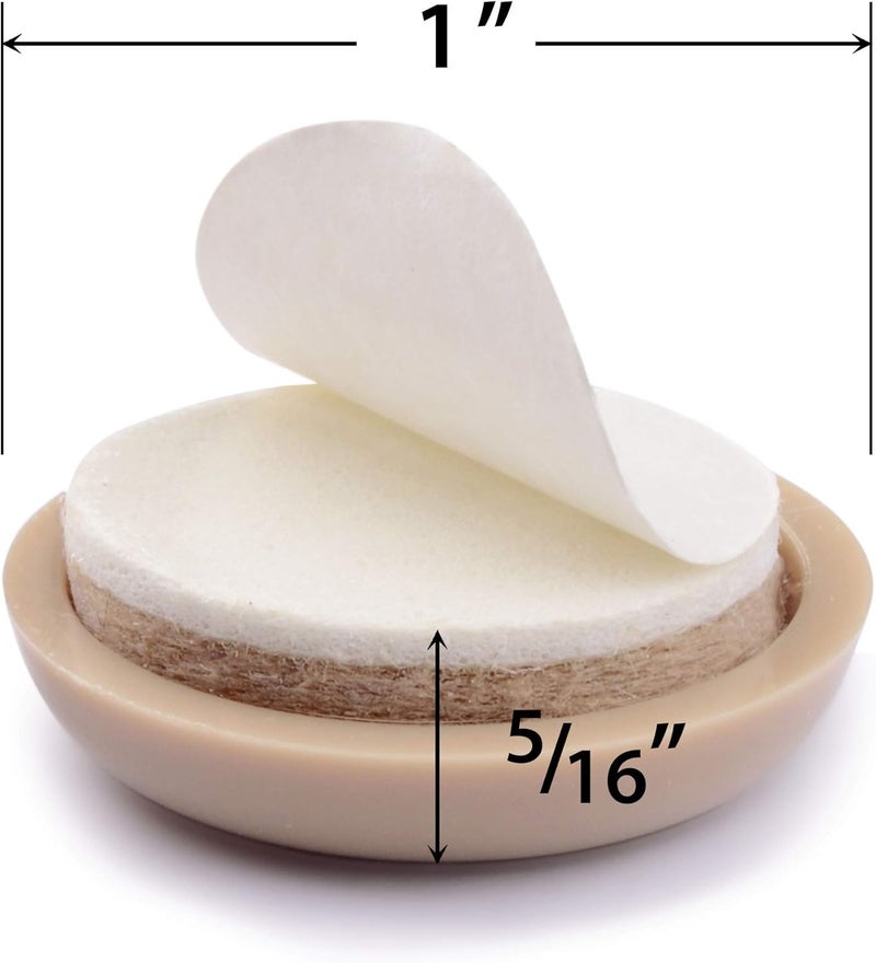 X-Protector Chair Sliders – Furniture Sliders 40 pcs Carpet Sliders 1” – The Best Furniture Moving Pads – Premium Chair Leg Floor Protectors – Slide Effortlessly with Chair Pads & Protect Your Floor! - Image 2