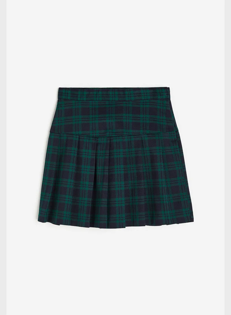 H&M Youth Essential Pleated Midi Skirt