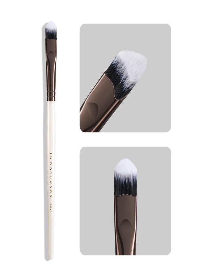 ROWNYEON Lunar Shadow Triangular Concealer Brush with Synthetic Bristles, V Shape Slanted Tip, Precision Makeup Brushes for Liquid and Cream, Ideal for Under Eye, Blemishes and Seamless Blending (YS127) - Image 1