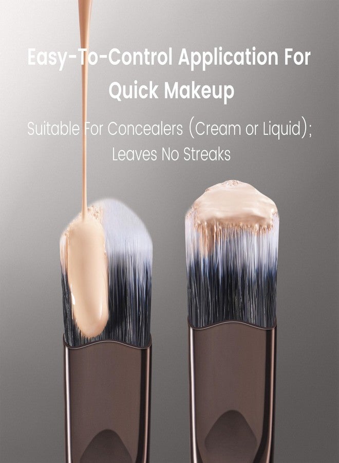 ROWNYEON Lunar Shadow Triangular Concealer Brush with Synthetic Bristles, V Shape Slanted Tip, Precision Makeup Brushes for Liquid and Cream, Ideal for Under Eye, Blemishes and Seamless Blending (YS127) - Image 5