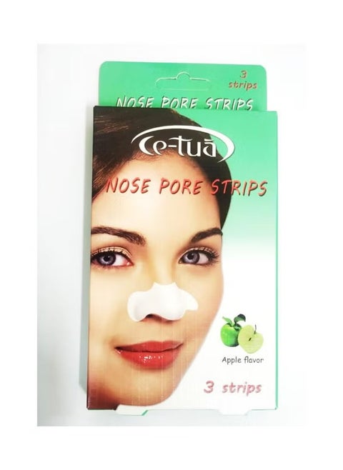Ce-Tua Nose Pore Strips apple Flavor - 3 Strips
