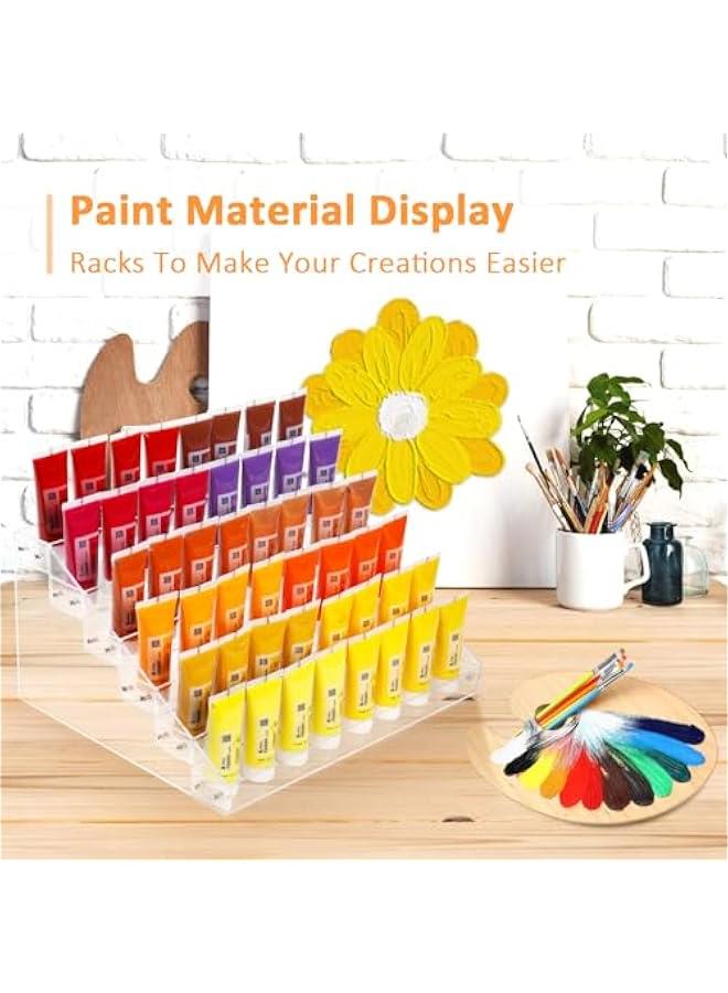 Arabest Nail Polish Organizer of 6 Layers Acrylic Nail Polish Display Rack, Paint Rack Essential Oil Holder Sunglasses Storage Cosmetic Display Cases 72 Bottles  - Image 2