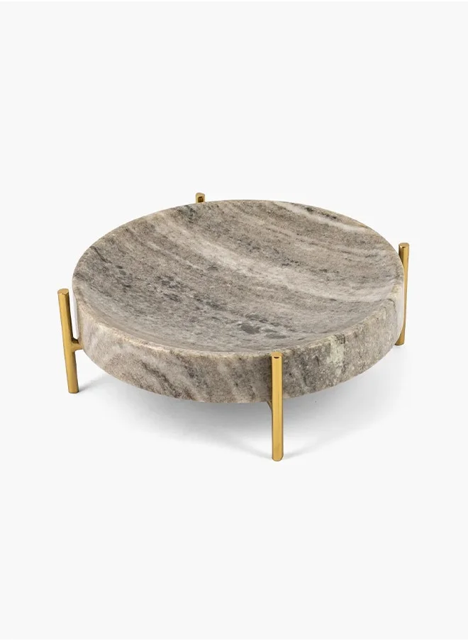 2XL Home Platter BROWN/GD 28x28x9cm