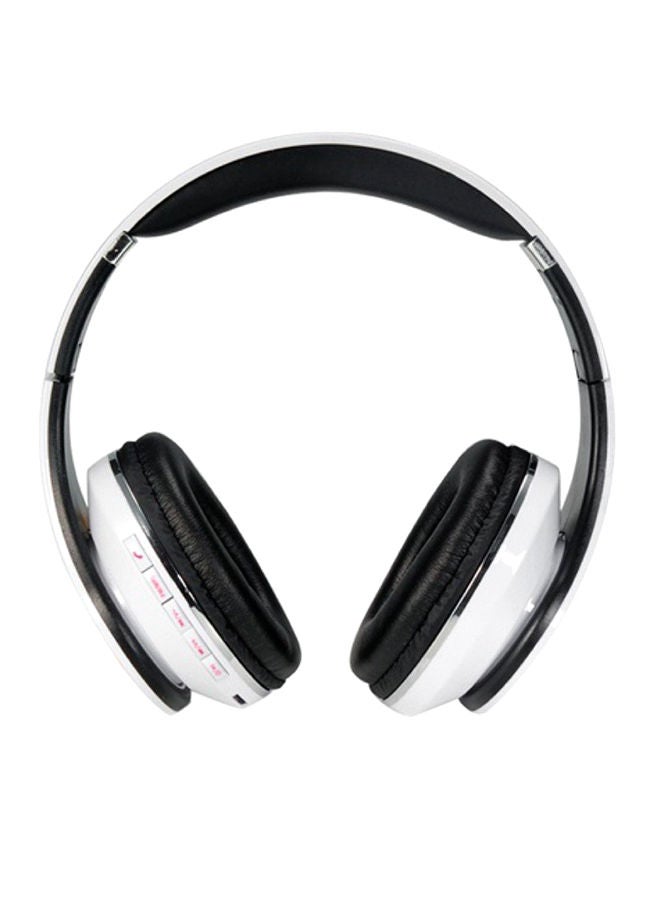 NIBEMINENT Bluetooth On-Ear Foldable Headphones White/Black - Image 1