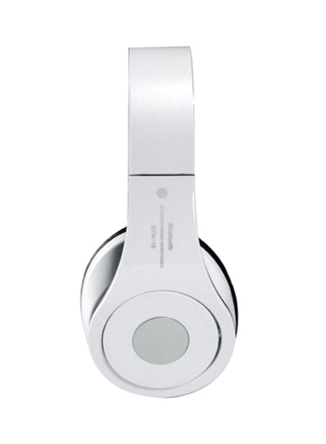 NIBEMINENT Bluetooth On-Ear Foldable Headphones White/Black - Image 3