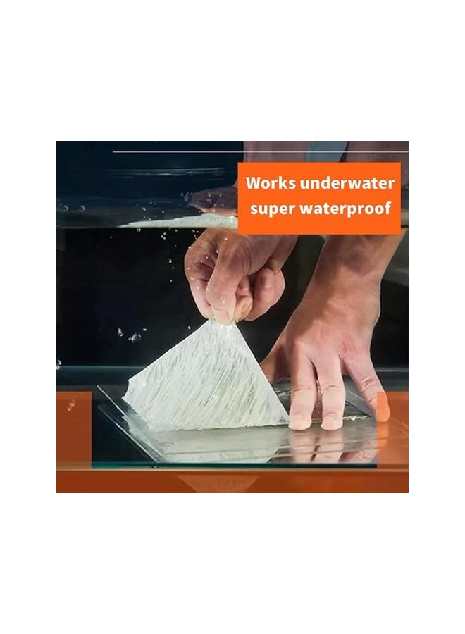 promass Waterproof Patch Duct Tape,Aluminum Foil Butyl Tape for Roof Leak Surface Window Sill Gap Pipe Rupture,Outdoor Waterproof Leak Proof Repair Tape,Super Waterproof Strong Adhesive Tape-10*500cm - Image 5