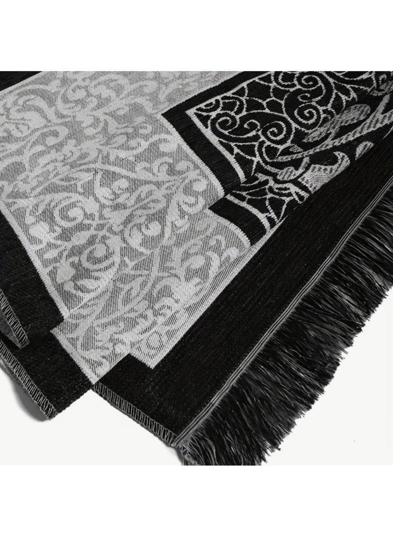 أومون سجادة صلاة مسلمة مكونة من 3 قطع، مجموعة مسبحة وحقيبة تخزين، طقم سفر محمول للصلاة الإسلامية، مناسب للاستخدام الداخلي والخارجي، اختيار هدايا رمضان، بحجم 70x110 سم - Image 3