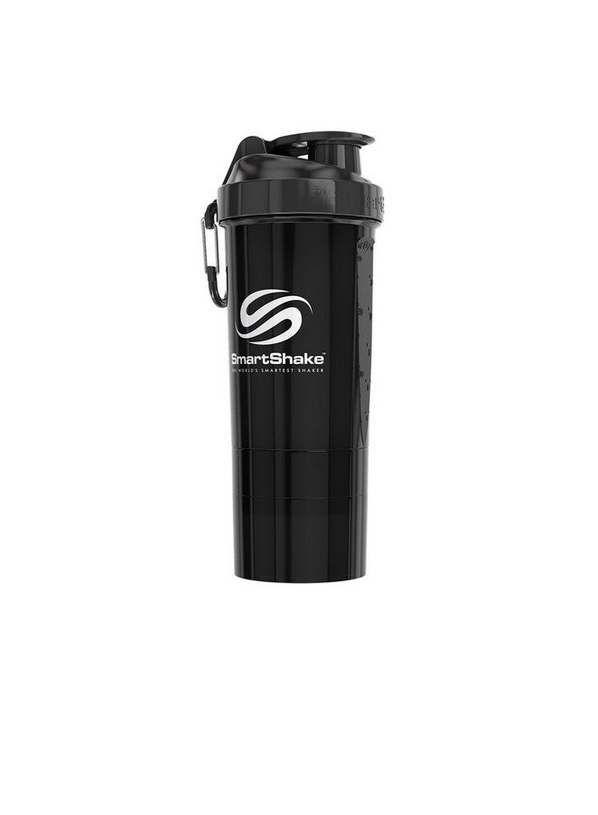 SmartShake Original 2Go Bottle, 27 Oz Shaker Cup, Gunsmoke Black - Image 2