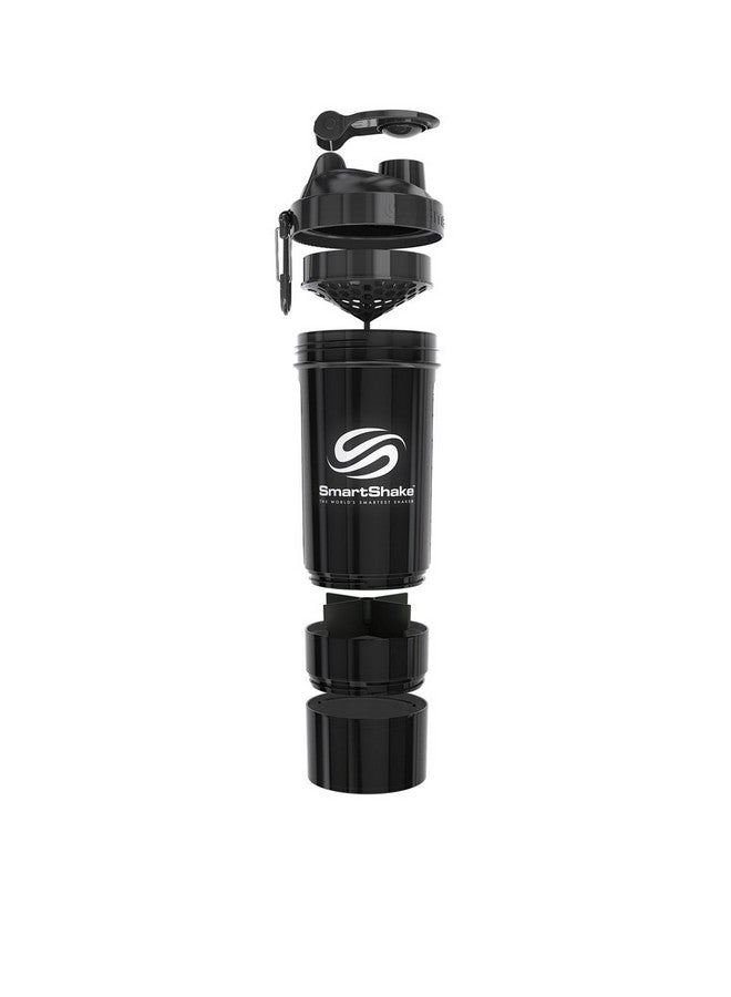 SmartShake Original 2Go Bottle, 27 Oz Shaker Cup, Gunsmoke Black - Image 3