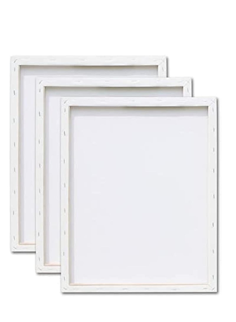 Terabyte 12-Piece Blank 280gsm Cotton Pre-Stretched Canvas Board Set 20x30cm - Image 2