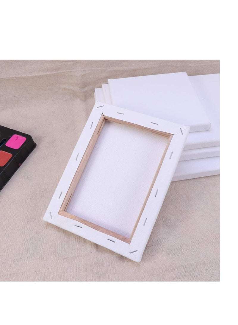 Terabyte 12-Piece Blank 280gsm Cotton Pre-Stretched Canvas Board Set 20x30cm - Image 3