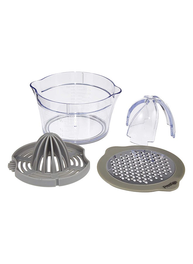 Prestige Multi Function Juicer & Grater Clear/Silver - Image 4