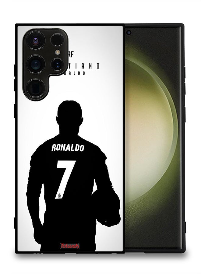 Tolwak غطاء حماية لجهاز سامسونج جالكسي S23 ألترا 5G بقناع كريستيانو رونالدو - Image 2