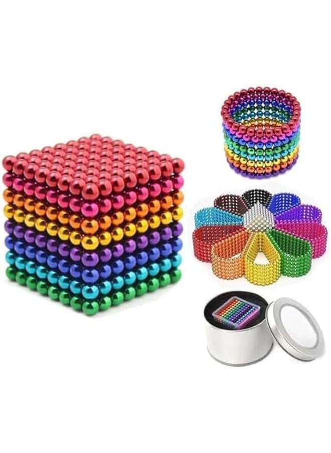 Generic ENTERPRISE DIY 216 Pcs Ball Toys for Kids Girls Boys Toddlers Age 5 6 7 8 9 Years Educational Stem Learning Balls Game Set New Trending 6X6 Cube of 6 Colors 5mm Balls 