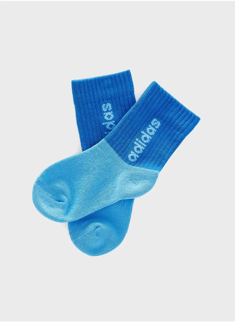 Adidas 3 Pack Linear Crew Socks