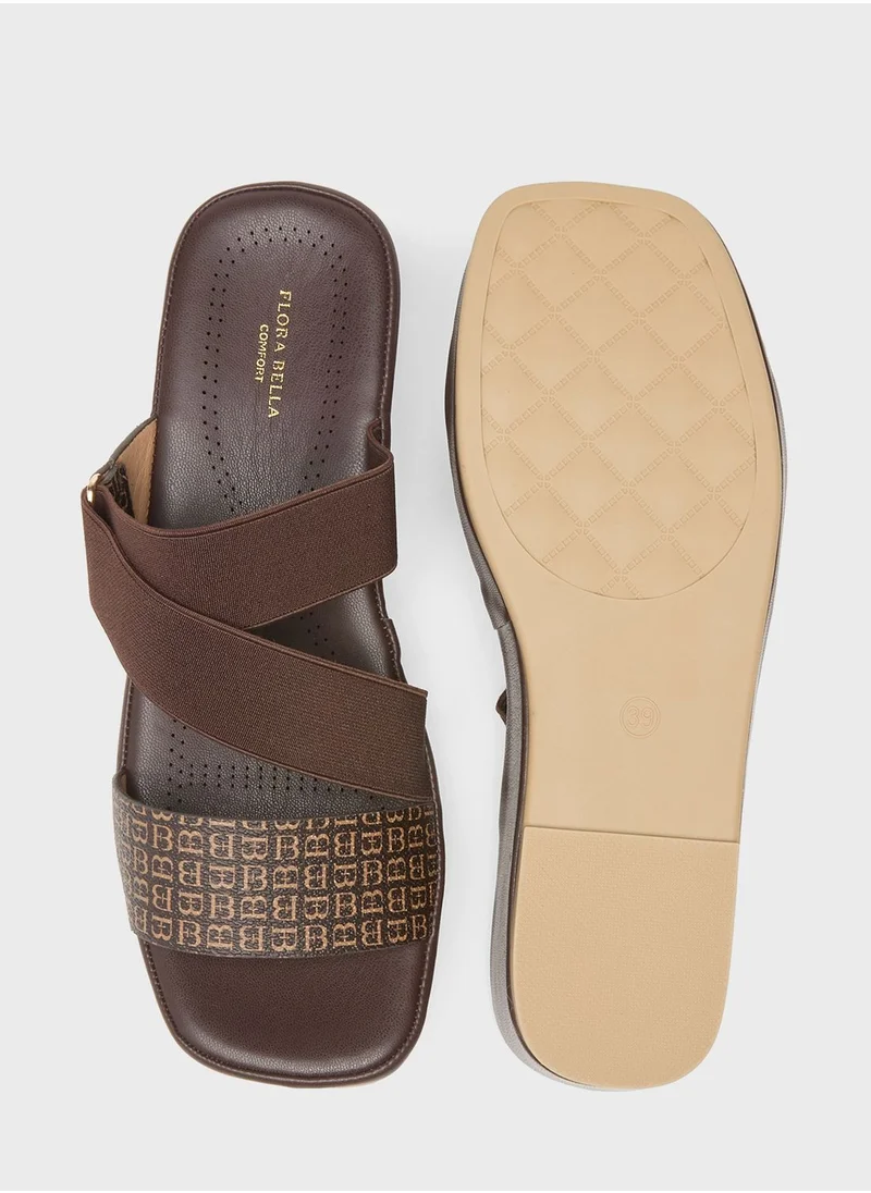 شو اكسبرس Multi Strap Wedge Sandals