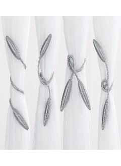 Easy Home 2pcs Twist Curtain Tiebacks, Creative Window Drape Curtain Hold Back. Decorative Holdbacks (Grey, 20inch) - pzsku/ZEC9974C314CDA84A479AZ/45/_/1693407072/9d87d513-3d26-4920-bda1-86359fa7de39