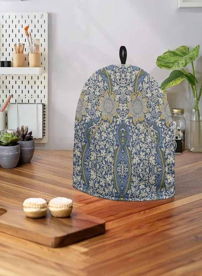 Drnuikhe Tea Cozy for Teapots with Handle - William Morris Pattern Kennet Dust Insulated Cover, Hanging Fold-Up Design, Suitable for Kitchen and Living Room Table Decoration - Image 3