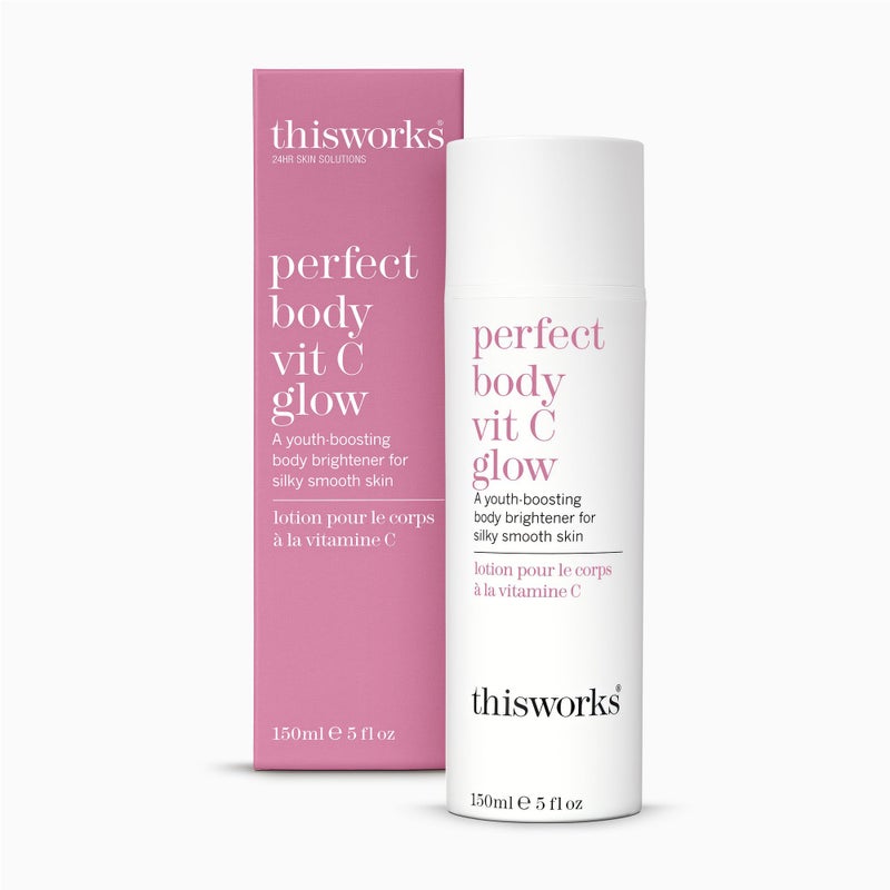 THISWORKS Perfect Body Vitamin C Glow Body Cream Moisturizer 5 Ounce 150ml
