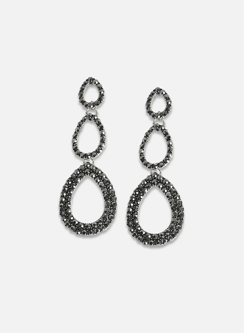 SOHI Hollow TearArtificial drop Earring Jewellery